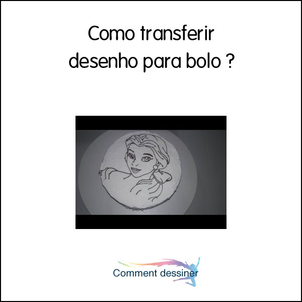 Como transferir desenho para bolo